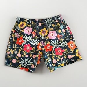 Todd Snyder Floral Tropical Swim Trunk Men L Elastic Waist Beach Vacation Resort